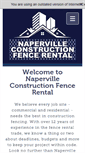Mobile Screenshot of napervillefencerental.com